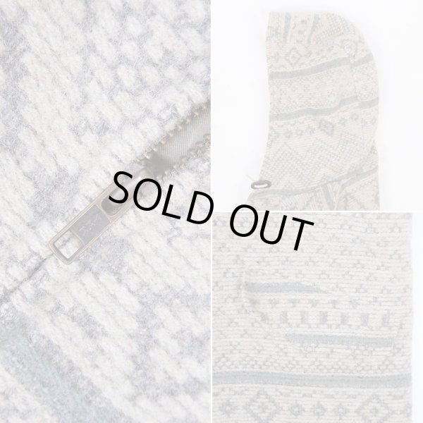 画像4: 90's WOOLRICH ネイティブ柄 ウールフーディージャケット "MADE IN USA" (4)