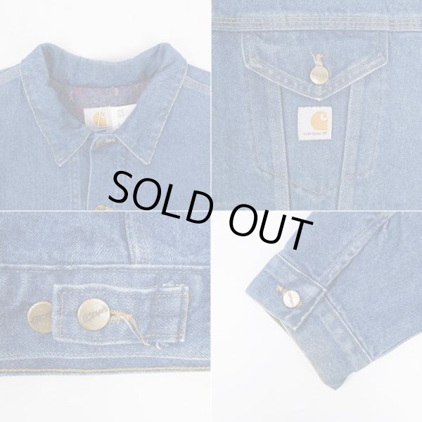 画像4: 80's Carhartt ブランケットライナー デニムジャケット “MADE IN USA / 2XL” (4)
