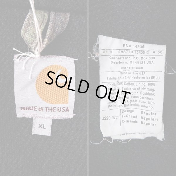 画像3: 00's Carhartt リアルツリーカモ柄 アクティブジャケット "MADE IN USA" (3)