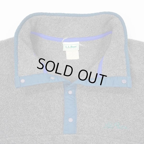 画像4: 90's L.L.Bean スナップT型 フリースジャケット (4)