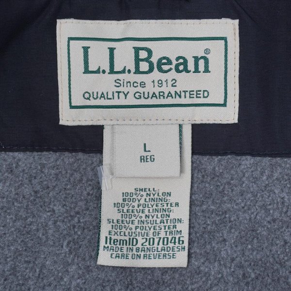 画像2: 日本未発売 L.L.Bean ウォームアップジャケット "BLANK / BLACK" (2)