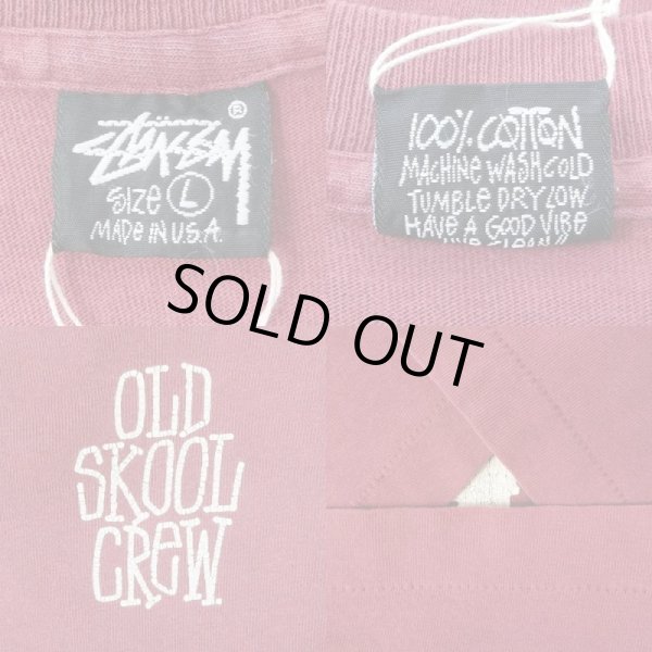 画像3: Early 90's OLD STUSSY プリントTシャツ “OLD SKOOL CREW / MADE IN USA” (3)