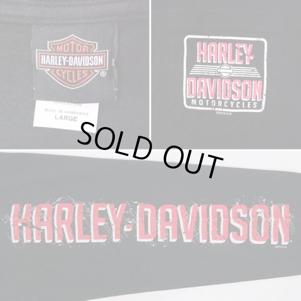 画像3: 00's HARLEY-DAVIDSON L/S ポケットTシャツ (3)