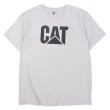 画像1: 90-00's CAT ロゴプリントTシャツ (1)