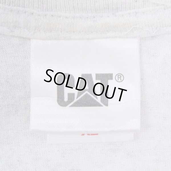 画像2: 90-00's CAT ロゴプリントTシャツ (2)