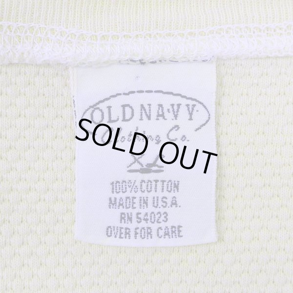 画像2: 90's OLD NAVY サーマルTシャツ "MADE IN USA" (2)