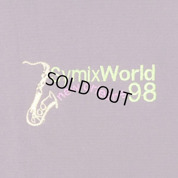 画像3: 90's Symix World 98 ロゴ刺繍Tシャツ "MADE IN USA" (3)