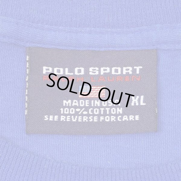 画像2: 90's POLO SPORT ロゴプリントTシャツ "MADE IN USA" (2)