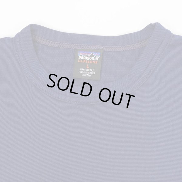 画像3: 90's Patagonia Capilene ベースレイヤーカットソー "NAVY / MADE IN USA" (3)