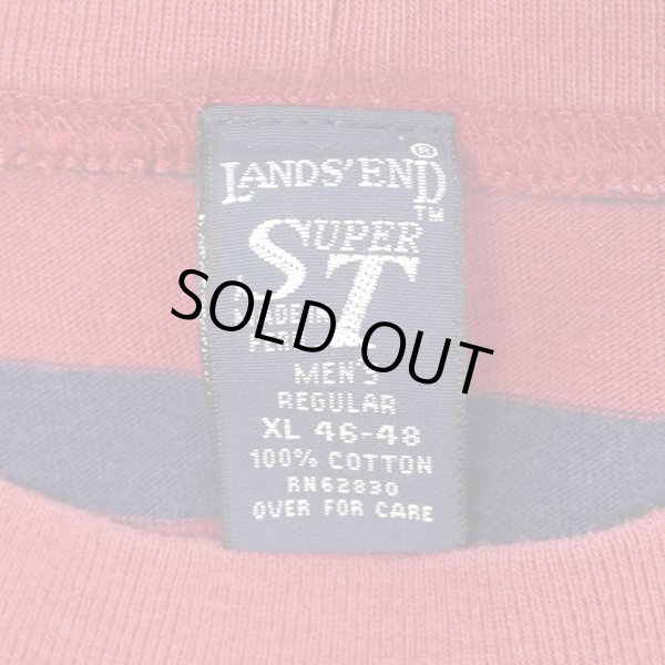 画像2: 90's LANDS' END L/S ボーダーTシャツ "MADE IN USA" (2)