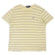 画像1: 90's Polo Ralph Lauren ボーダーTシャツ "YELLOW×NAVY" (1)