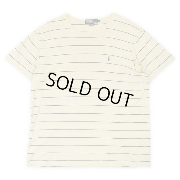 画像1: 90's Polo Ralph Lauren ボーダーTシャツ "YELLOW×NAVY" (1)