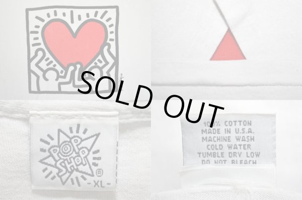 画像3: 90's Kieth Haring プリントTシャツ “POP SHOP / MADE IN USA” (3)