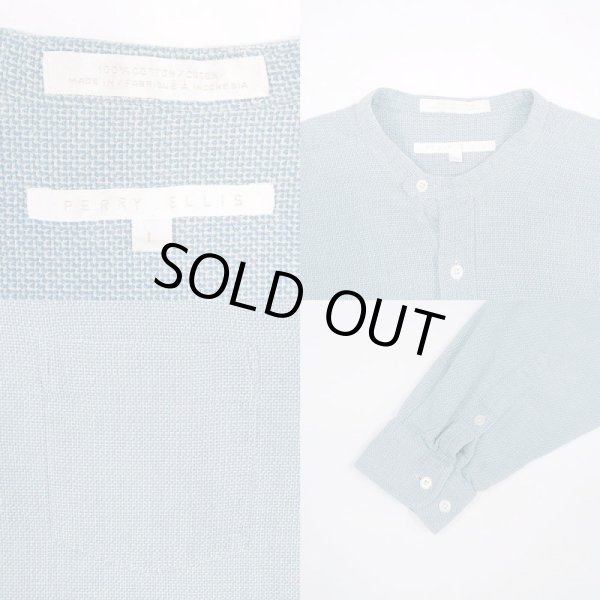 画像3: 90's PERRY ELLIS バンドカラーシャツ (3)