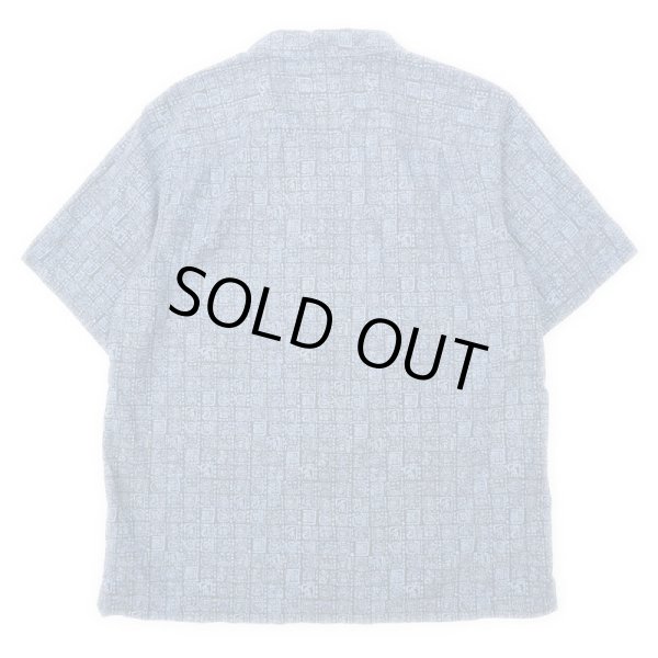 画像2: 00's L.L.Bean 総柄 オープンカラーシャツ “BLUE” (2)