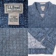 画像3: 00's L.L.Bean 総柄 オープンカラーシャツ “BLUE” (3)
