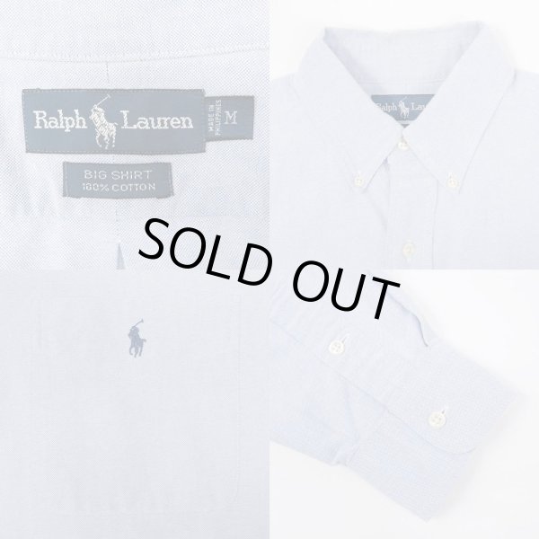 画像3: 90's Polo Ralph Lauren ボタンダウンシャツ "BIG SHIRT" (3)