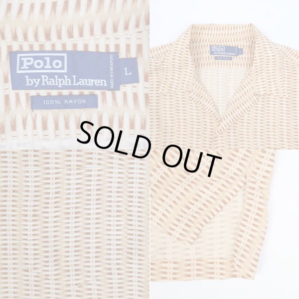 画像3: 90's Polo Ralph Lauren S/S オープンカラーシャツ (3)