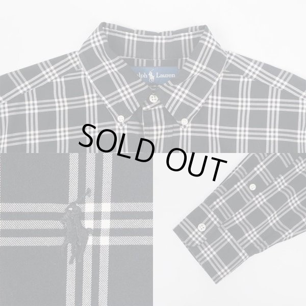 画像4: 00's Ralph Lauren ボタンダウンシャツ "CLASSIC FIT / BLACK BASE" (4)