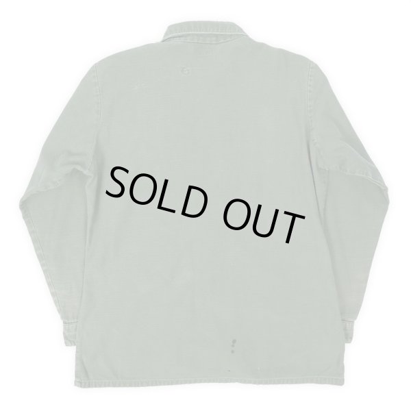 画像2: 60's US.Armed Forces コットンサテン ユーティリティーシャツ (2)