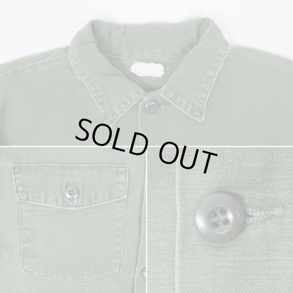 画像4: 60's US.Armed Forces コットンサテン ユーティリティーシャツ (4)