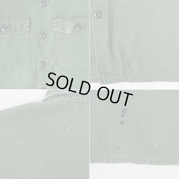 画像5: 60's US.Armed Forces コットンサテン ユーティリティーシャツ (5)