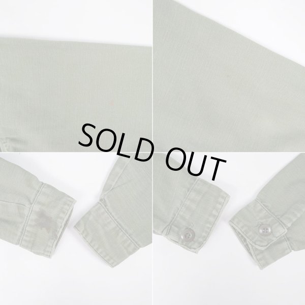 画像6: 60's US.Armed Forces コットンサテン ユーティリティーシャツ (6)