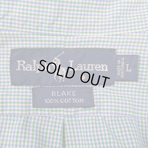 画像2: 90's Polo Ralph Lauren S/S ボタンダウンシャツ "BLAKE" (2)