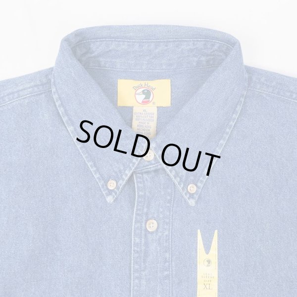 画像4: 90's DUCK HEAD デニムボタンダウンシャツ "DEADSTOCK" (4)