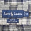 画像2: 90's Polo Ralph Lauren フランネル ボタンダウンシャツ "BLAKE / GRAY Plaid" (2)