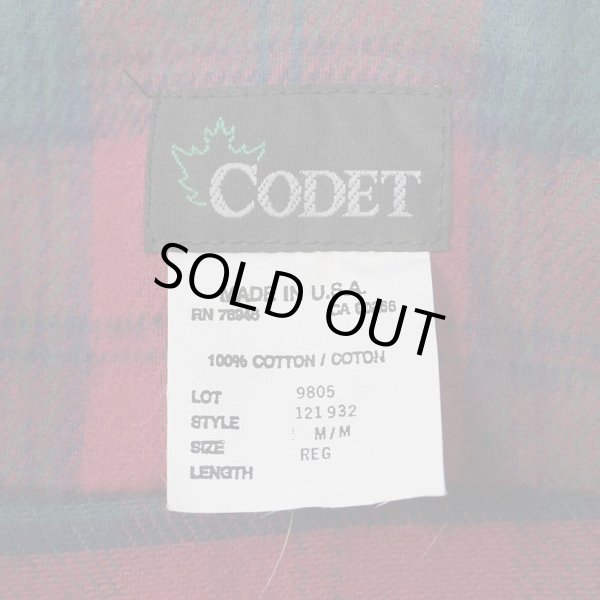 画像2: 80-90's CODET ヘビーネルシャツ "DEADSTOCK / MADE IN USA" (2)