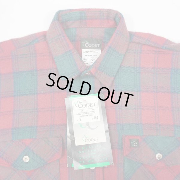 画像3: 80-90's CODET ヘビーネルシャツ "DEADSTOCK / MADE IN USA" (3)