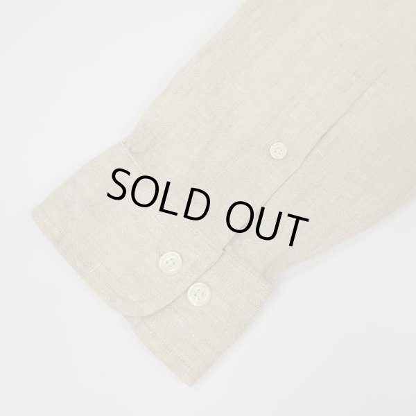 画像4: 00's Brooks Brothers リネン ボタンダウンシャツ “BEIGH” (4)