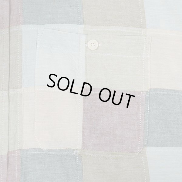 画像4: 00's ORVIS S/S パッチワーク ボタンダウンシャツ (4)