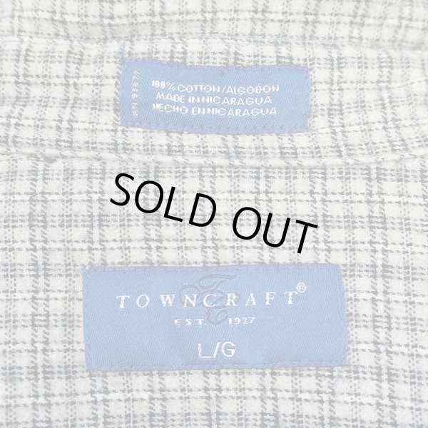 画像2: 90's TOWNCRAFT フランネル ボタンダウンシャツ "BLACK Plaid" (2)