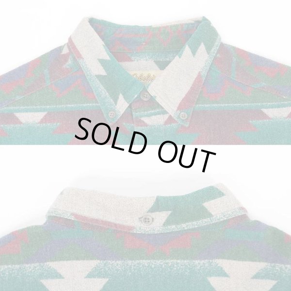 画像3: Early 00's Cabela's ネイティブ柄 シャモアクロスシャツ (3)