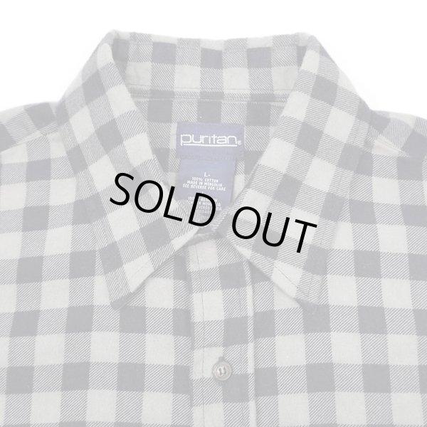 画像3: 90's Puritan ブロックチェック柄 プリントネルシャツ "Near DEADSTOCK" (3)