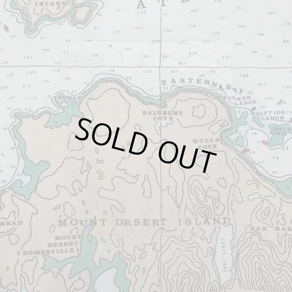 画像4: 80's L.L.Bean S/S マップ柄 オープンカラーシャツ "MADE IN USA / sizeXL" (4)