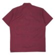 画像2: 00's BEN DAVIS S/S ハーフジップ ワークシャツ "BURGUNDY / MADE IN USA" (2)