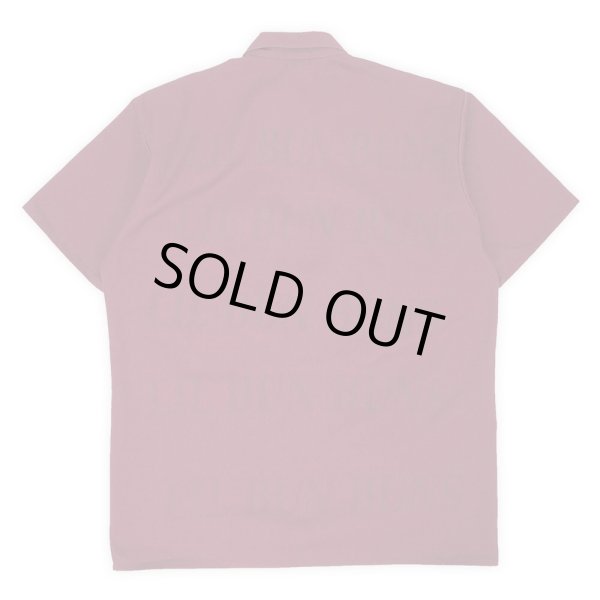 画像2: 00's BEN DAVIS S/S ハーフジップ ワークシャツ "BURGUNDY / MADE IN USA" (2)