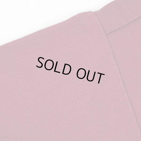 画像4: 00's BEN DAVIS S/S ハーフジップ ワークシャツ "BURGUNDY / MADE IN USA" (4)