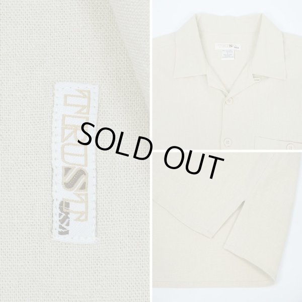 画像3: 00's TRUST S/S オープンカラーシャツ "LINEN × RAYON" (3)