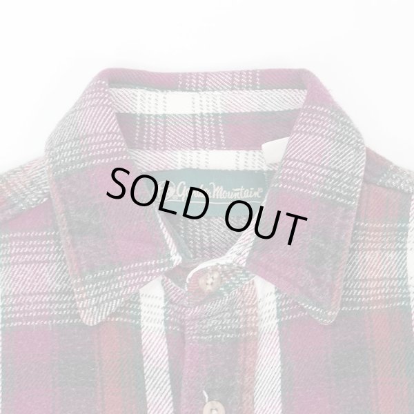画像3: 90's Gandar Mountain ヘビーネルシャツ "MADE IN USA / Burgundy Plaid" (3)