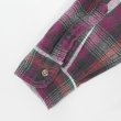 画像4: 90's Gandar Mountain ヘビーネルシャツ "MADE IN USA / Burgundy Plaid" (4)