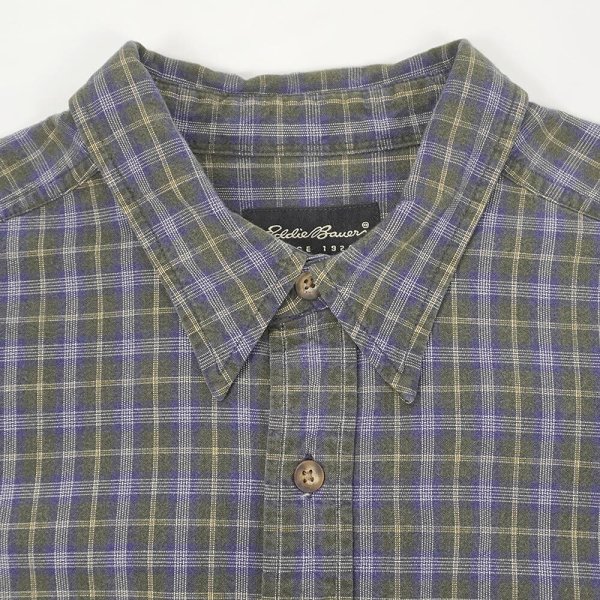 画像3: 00's Eddie Bauer コットンワークシャツ (3)