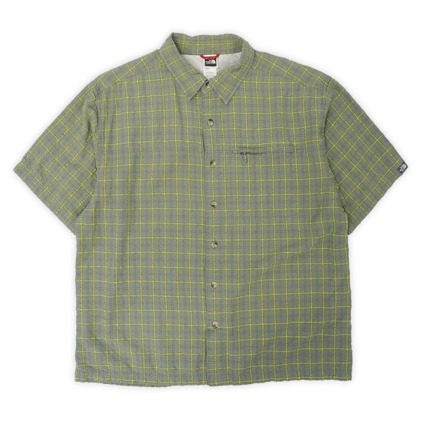 画像1: 00's THE NORTH FACE S/S シアサッカーシャツ (1)