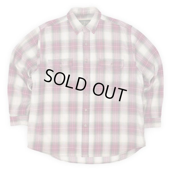 画像1: 00's Field & Stream ヘビーネルシャツ "Red Ombre Plaid" (1)