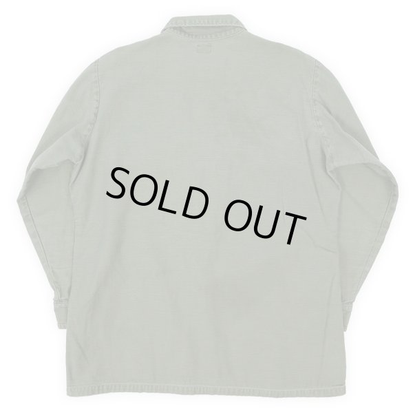 画像2: 70's US.ARMY コットンサテン ユーティリティーシャツ (2)