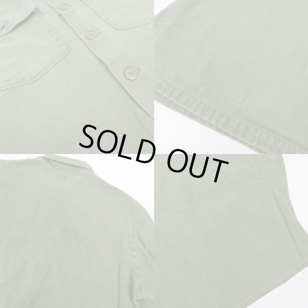 画像4: 70's US.ARMY コットンサテン ユーティリティーシャツ (4)