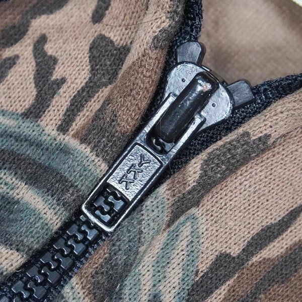 画像3: 90's WHITE WATER OUTDOORS リアルツリーカモ柄 フルジップ スウェットパーカー (3)